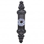 G077 - IRON DRAWER PULL WITH CRYSTAL KNOB